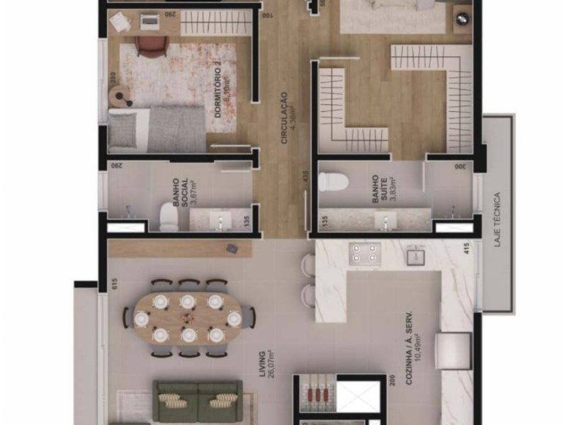Apartamento à venda com 99m², 3 quartos, 1 suíte, 2 vagas no bairro Vila Rosa em Novo Hamburgo